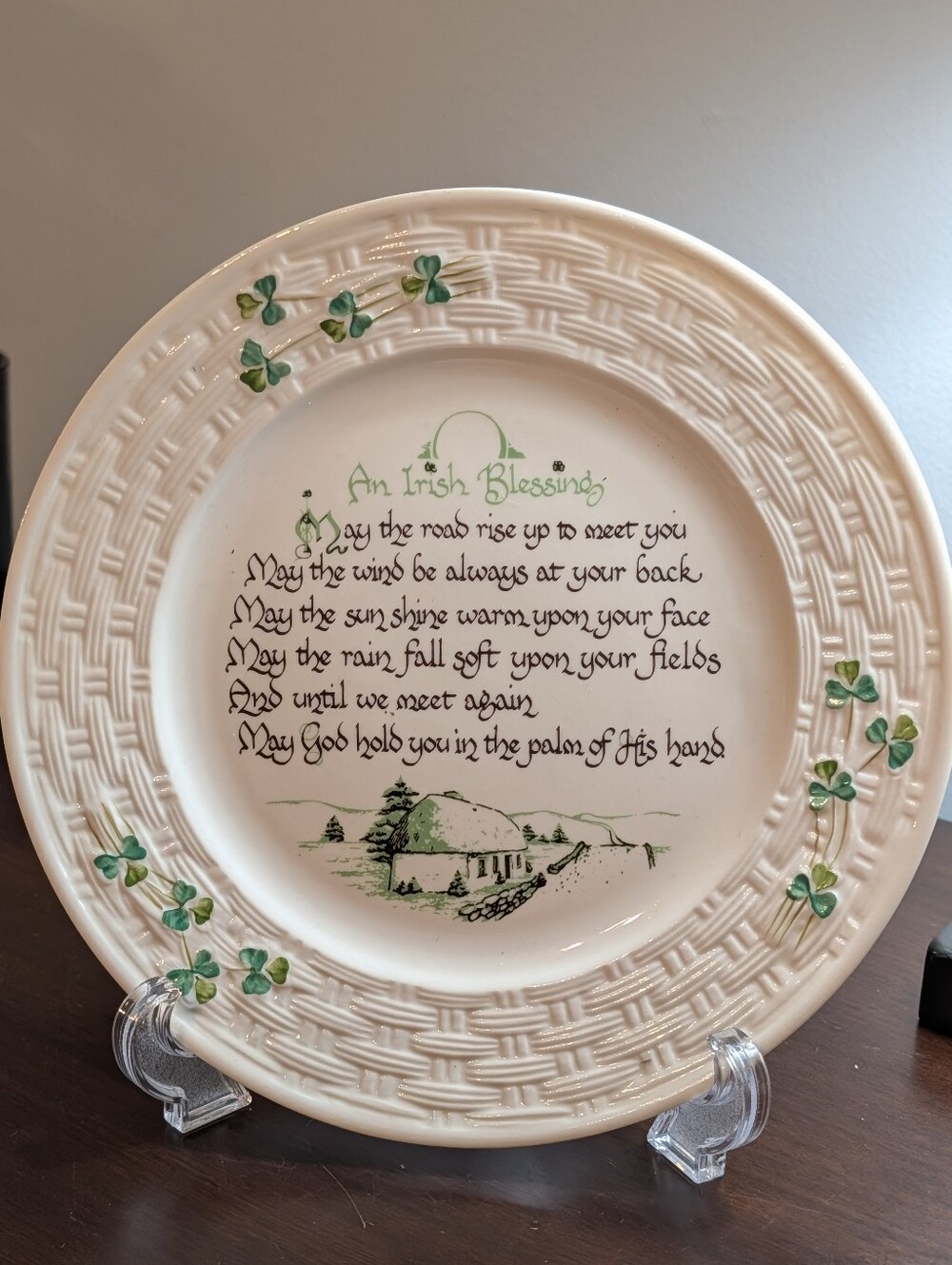 Belleek Porcelain Irish Blessing Plate